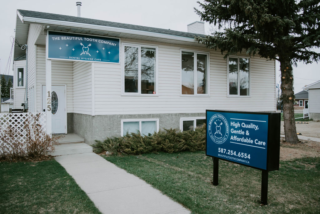 beautiful tooth company entrance dental hygiene clinic